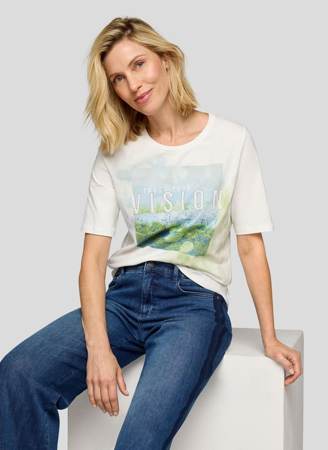 Женская футболка из хлопка Rabe | Фото 5