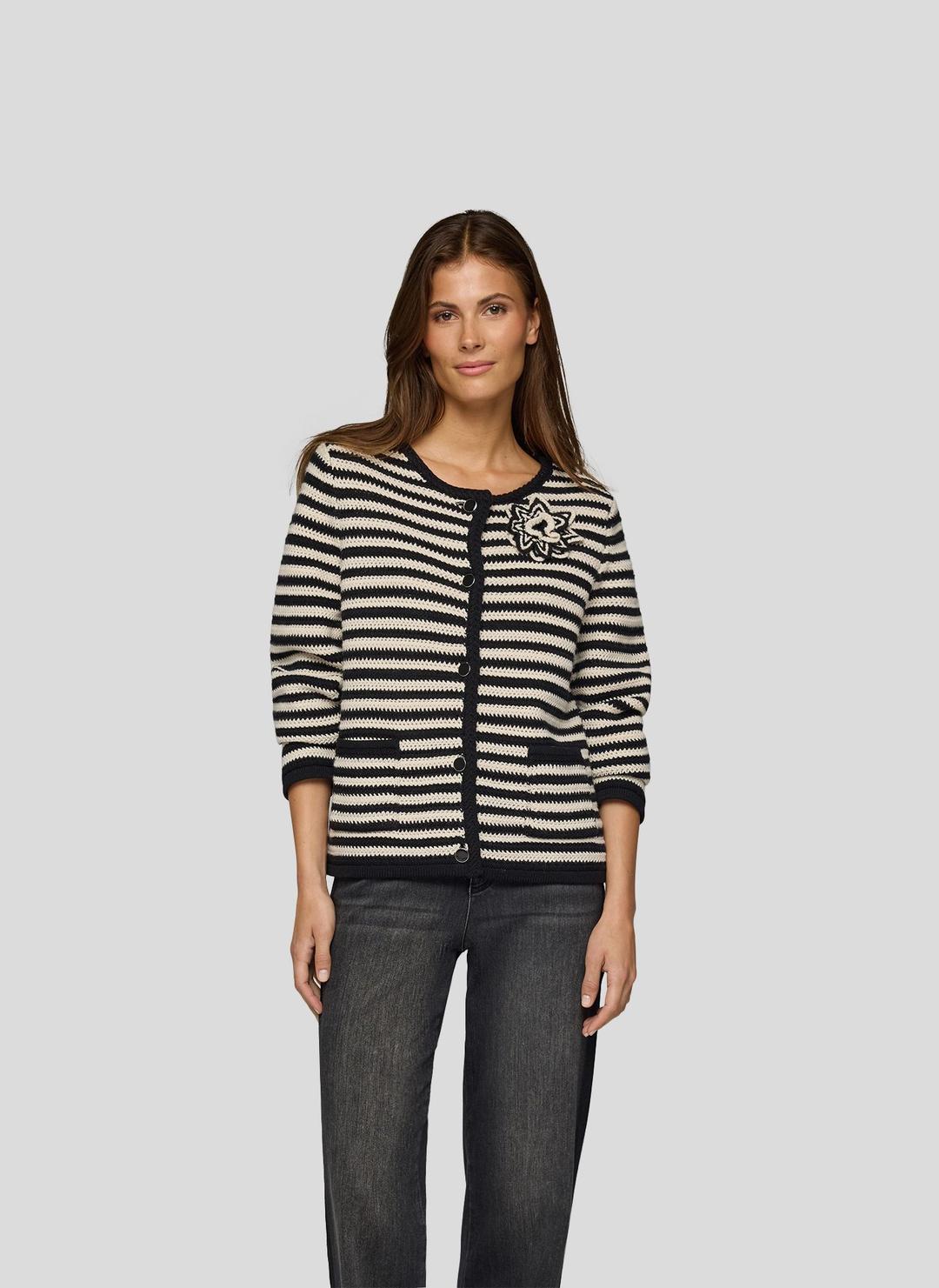 Женский кардиган в полоску Rabe | Фото 2