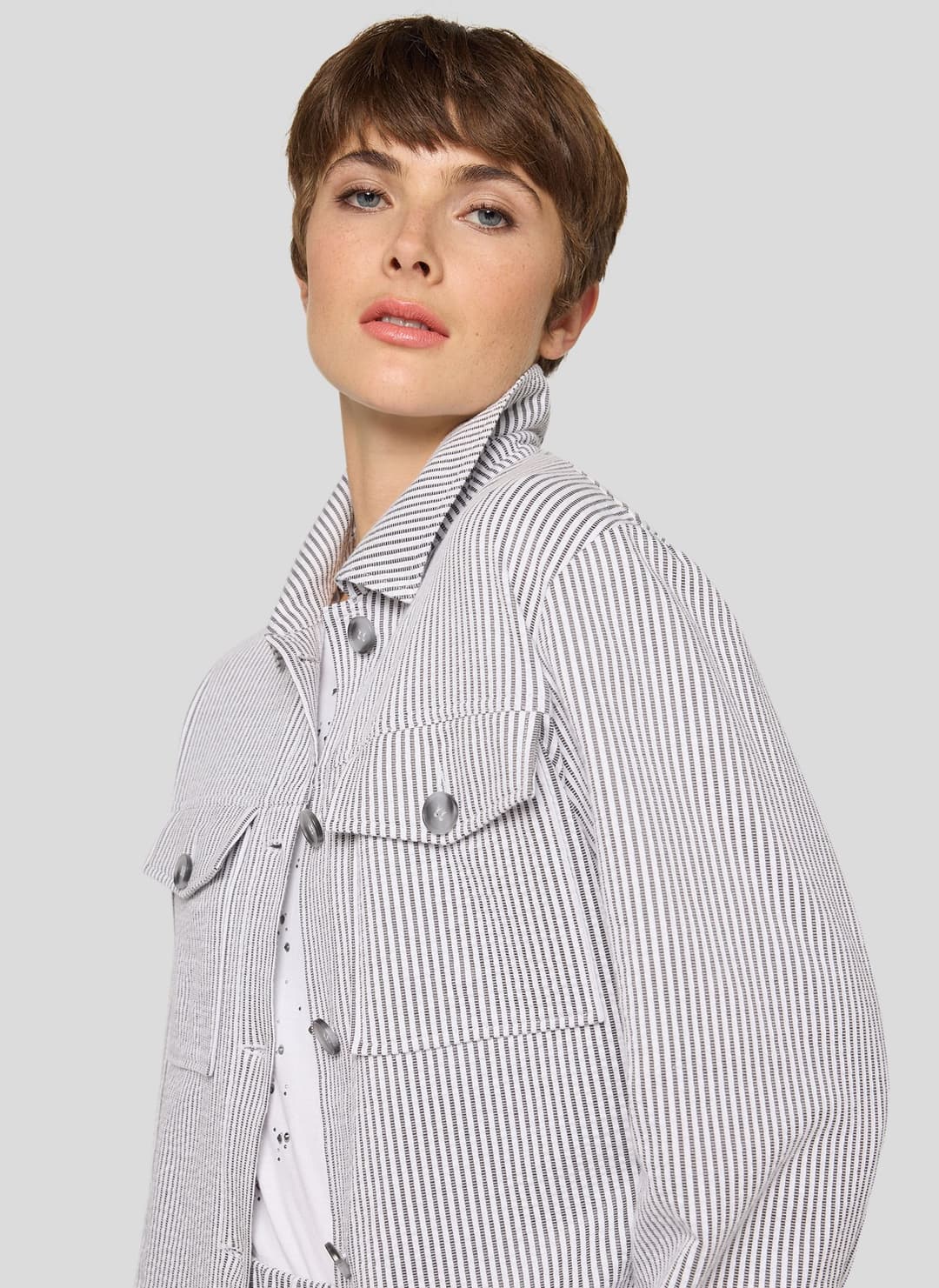 Женский жакет в полоску Rabe | Фото 5