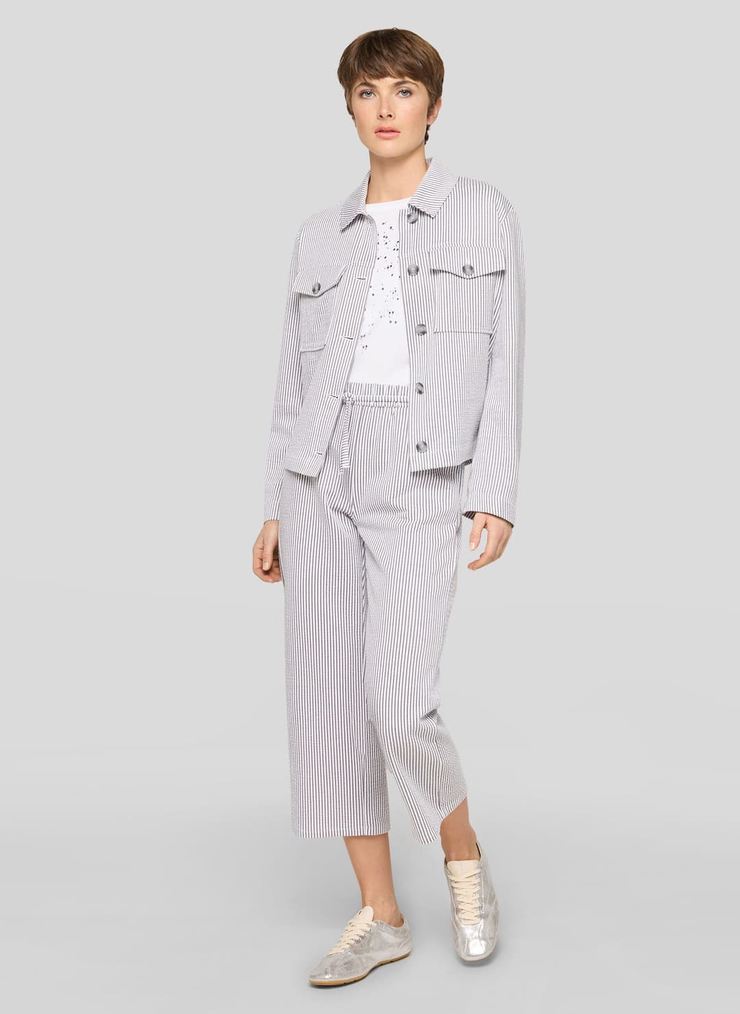 Женский жакет в полоску Rabe | Фото 4