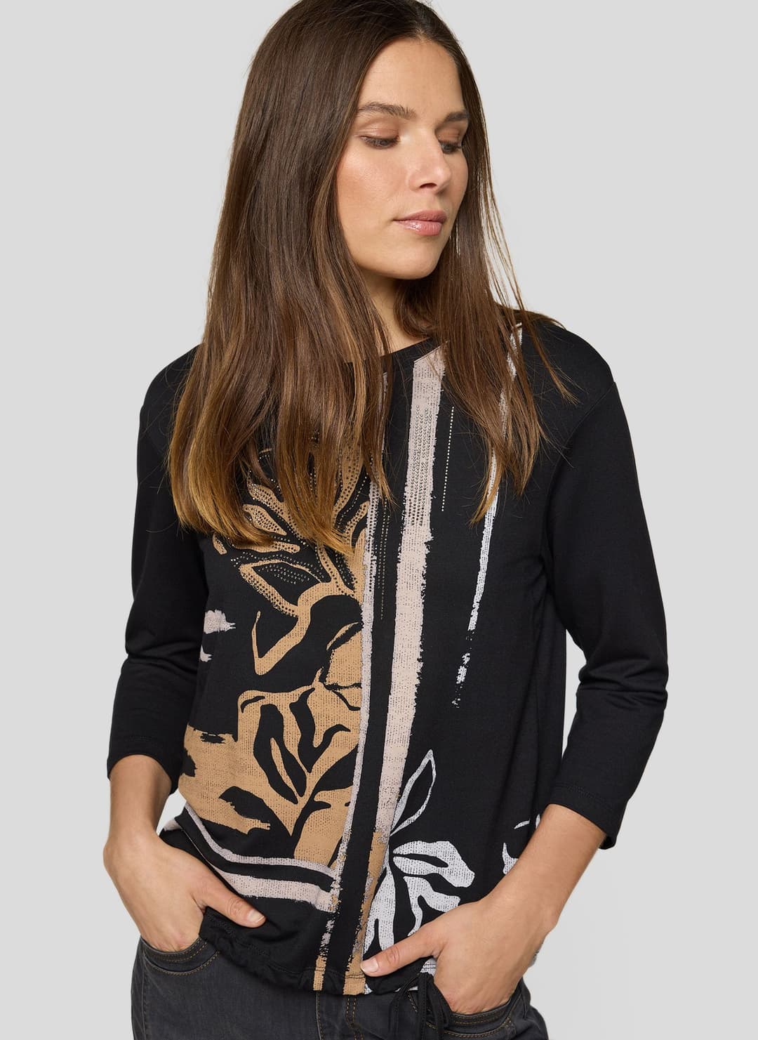 Женский хлопковый лонгслив Rabe | Фото 3