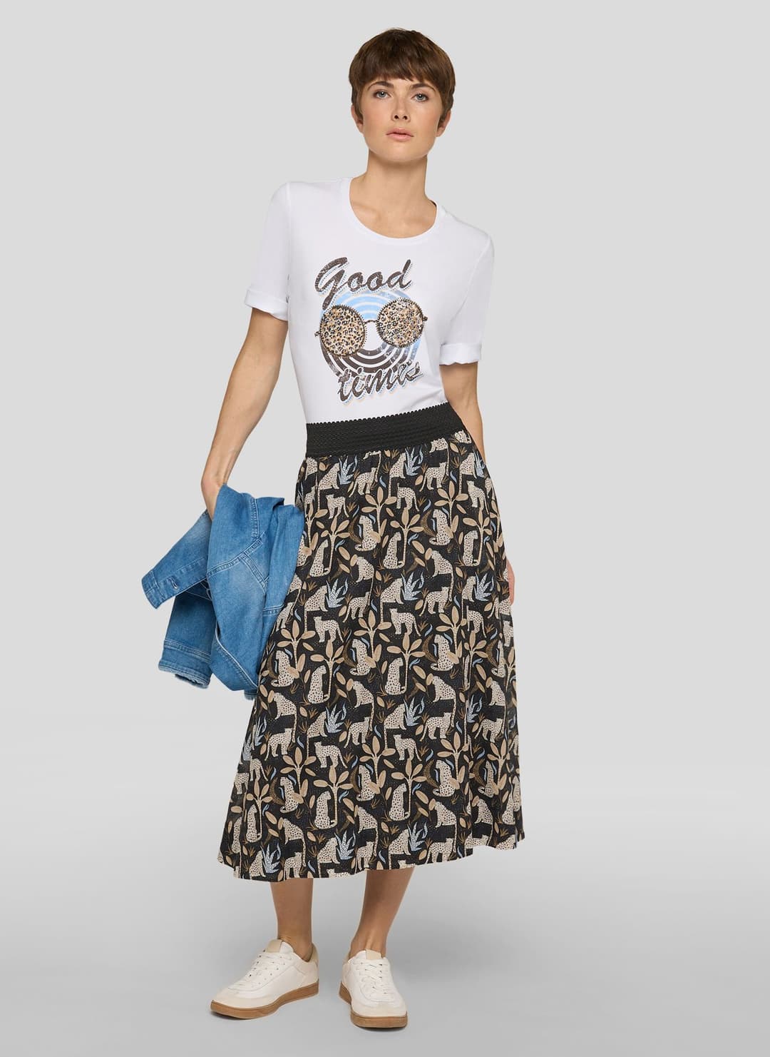 Юбка из хлопка Rabe | Фото 4