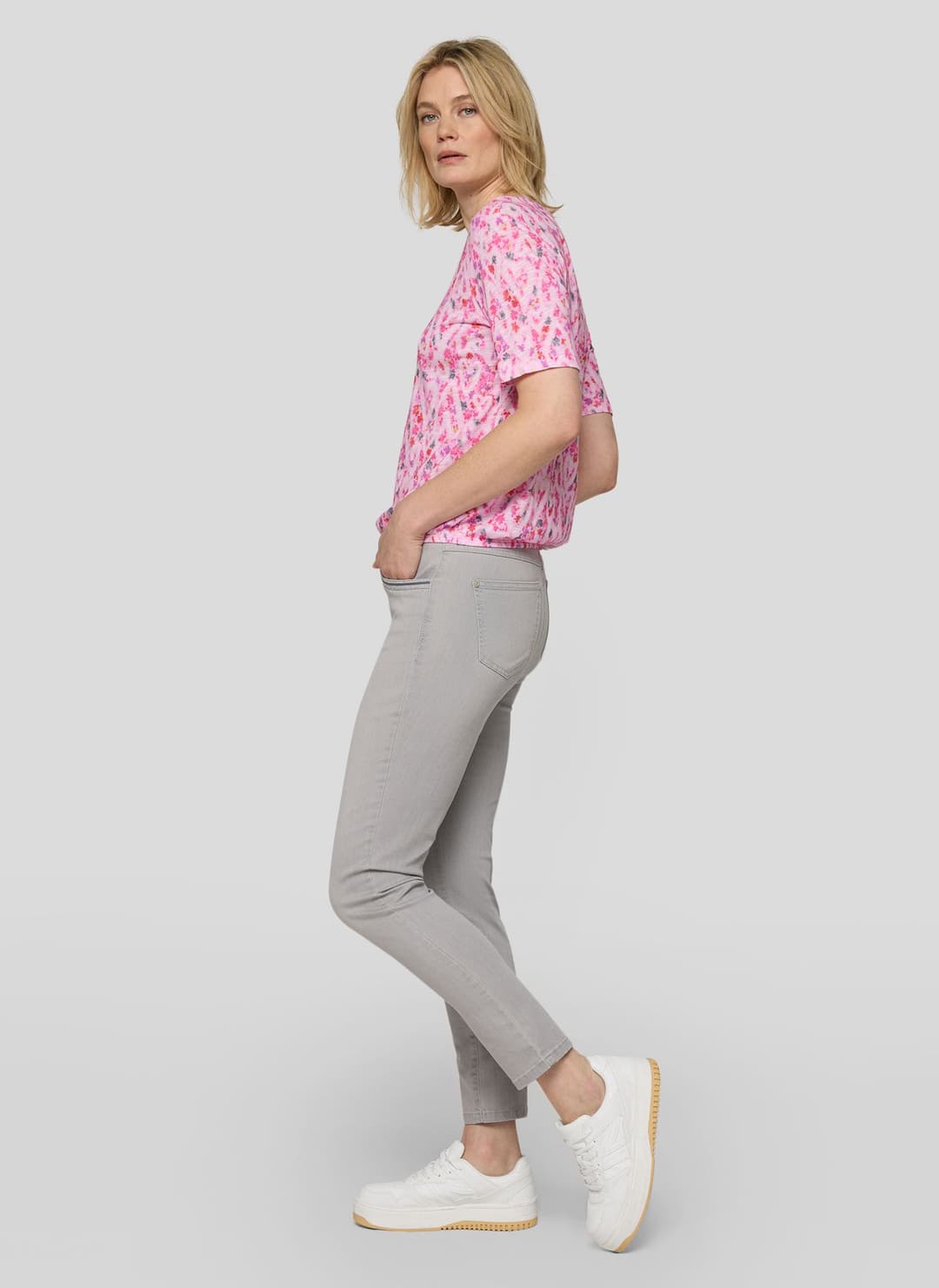 Женская футболка из хлопка с вискозой Rabe | Фото 4