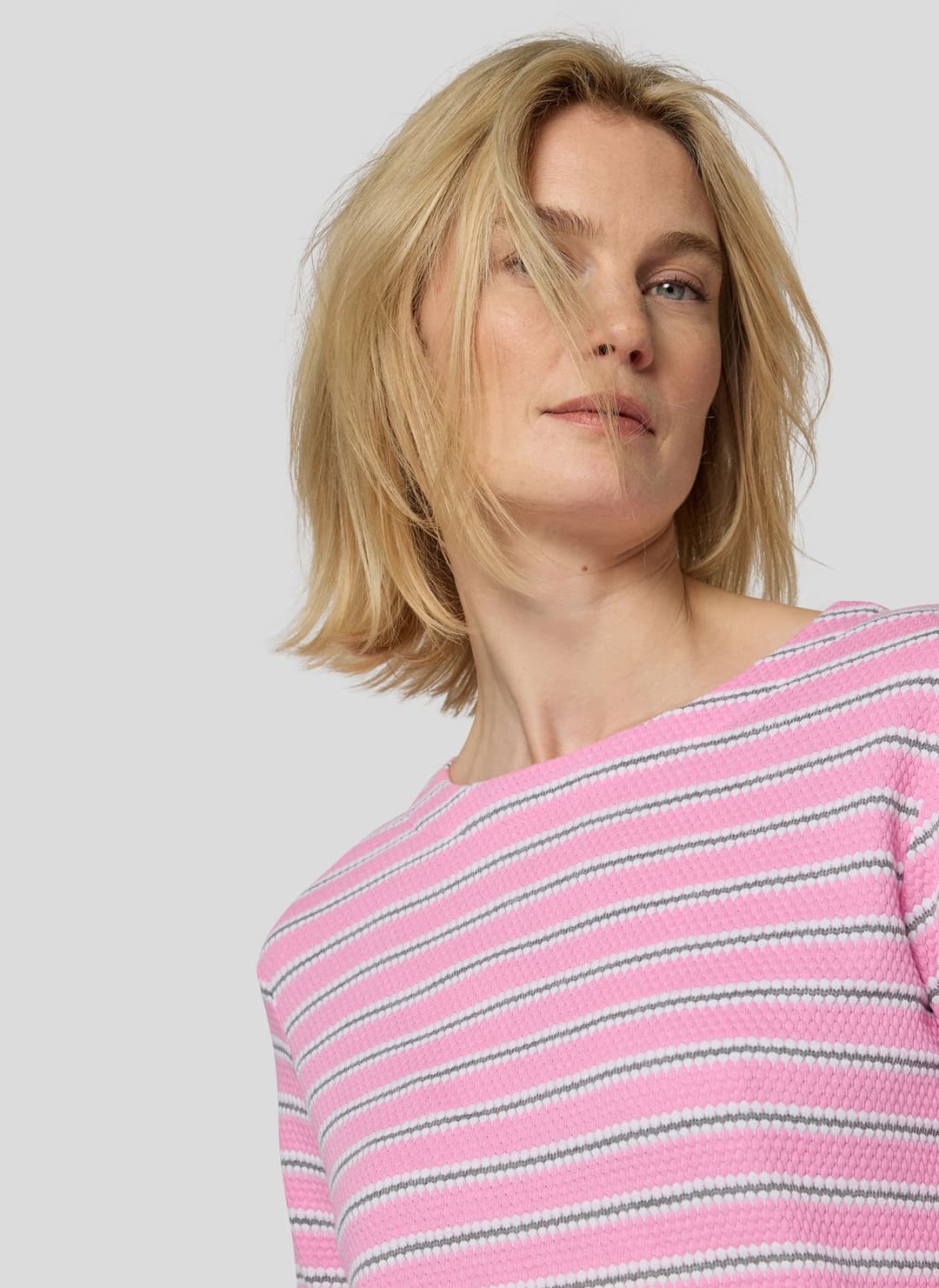 Женский лонгслив в полоску Rabe | Фото 6