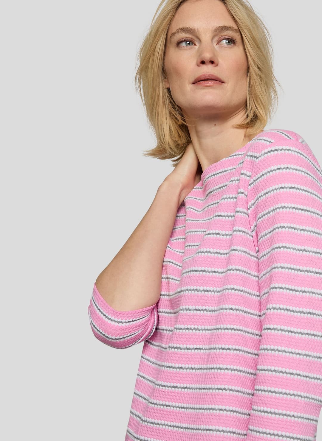 Женский лонгслив в полоску Rabe | Фото 5