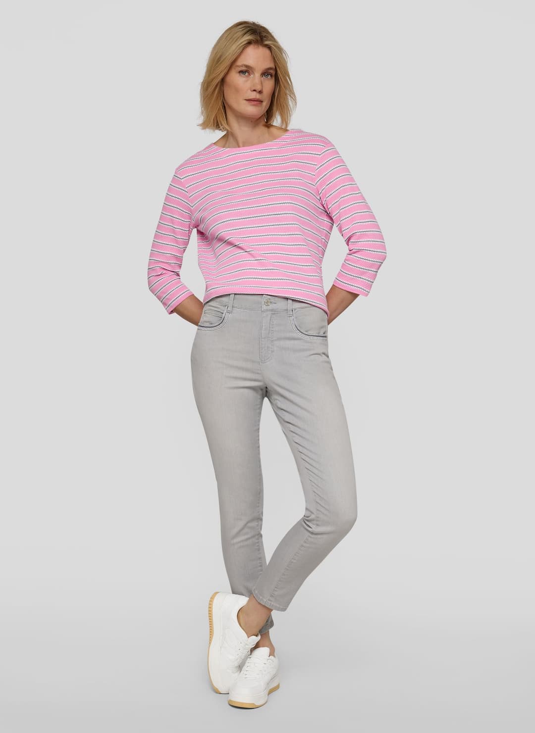 Женский лонгслив в полоску Rabe | Фото 4