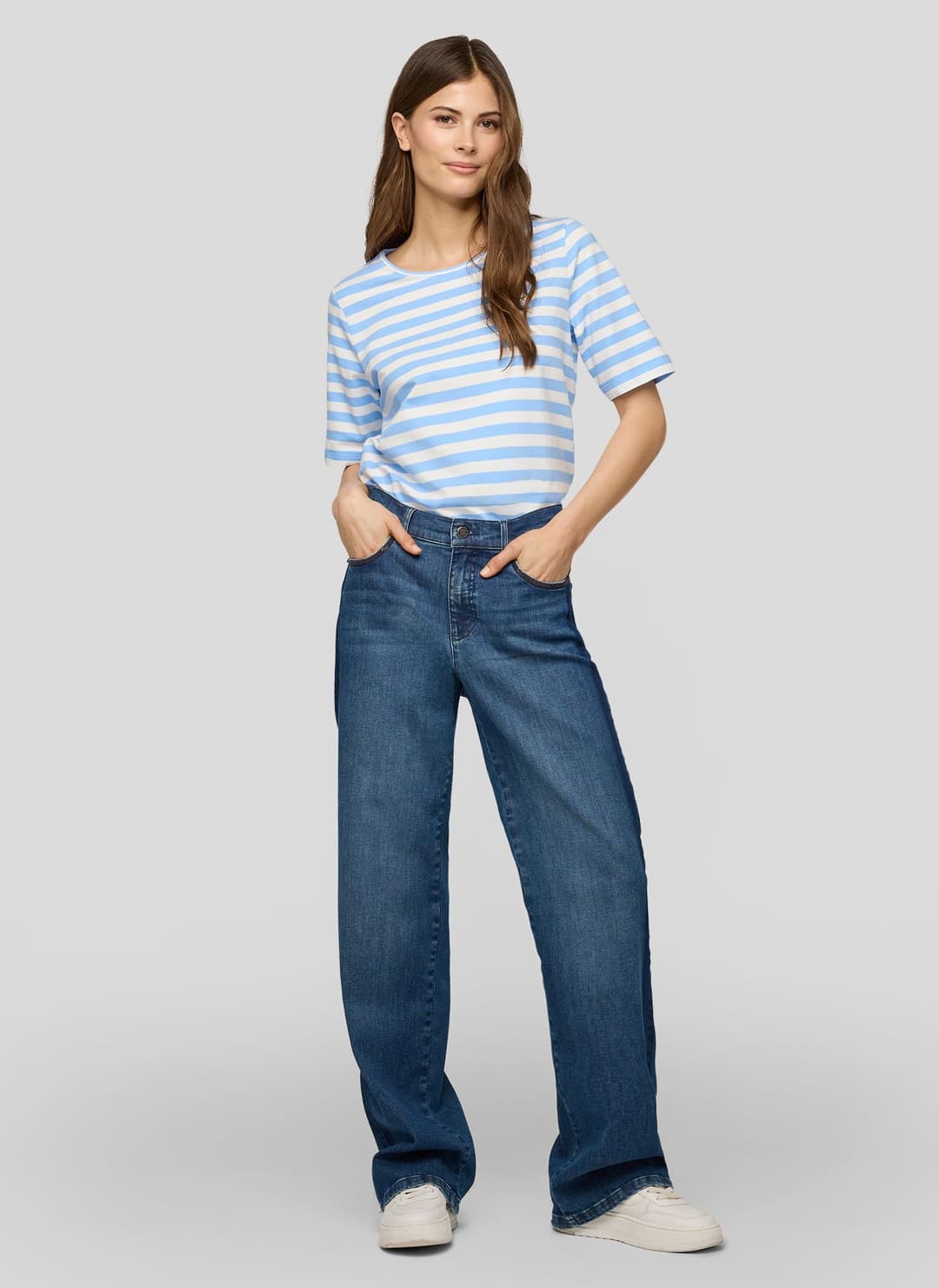 Женская футболка в полоску Rabe | Фото 5