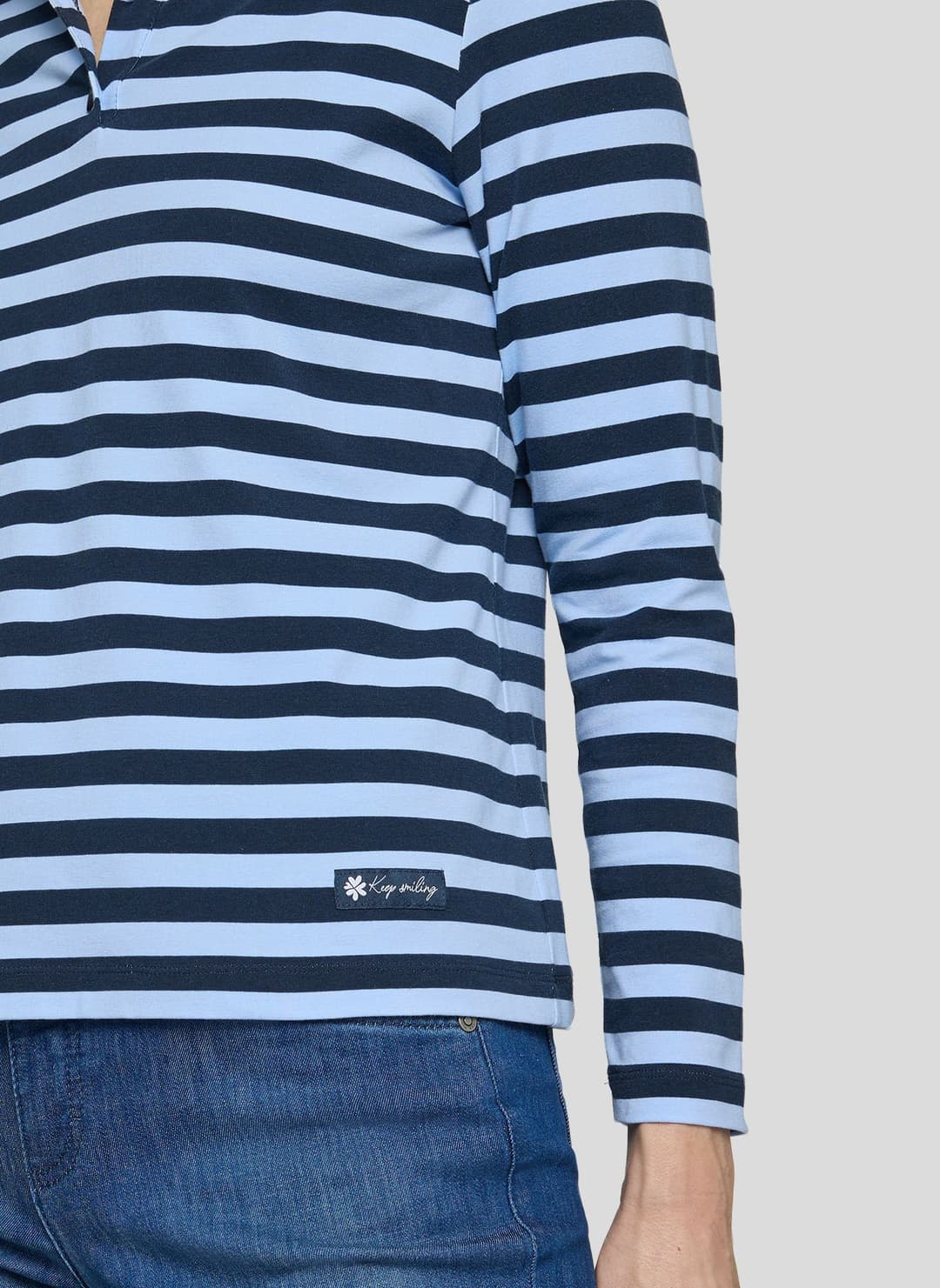 Женское поло в полоску Rabe | Фото 6