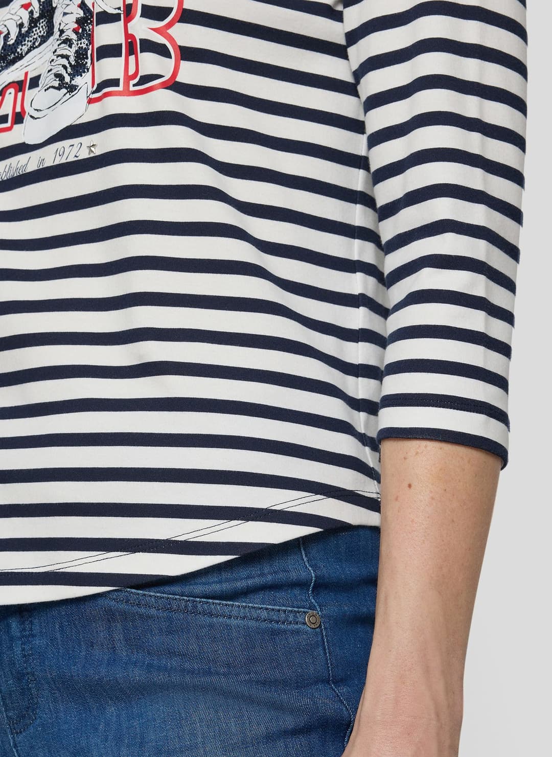 Женский лонгслив с принтом Rabe | Фото 6