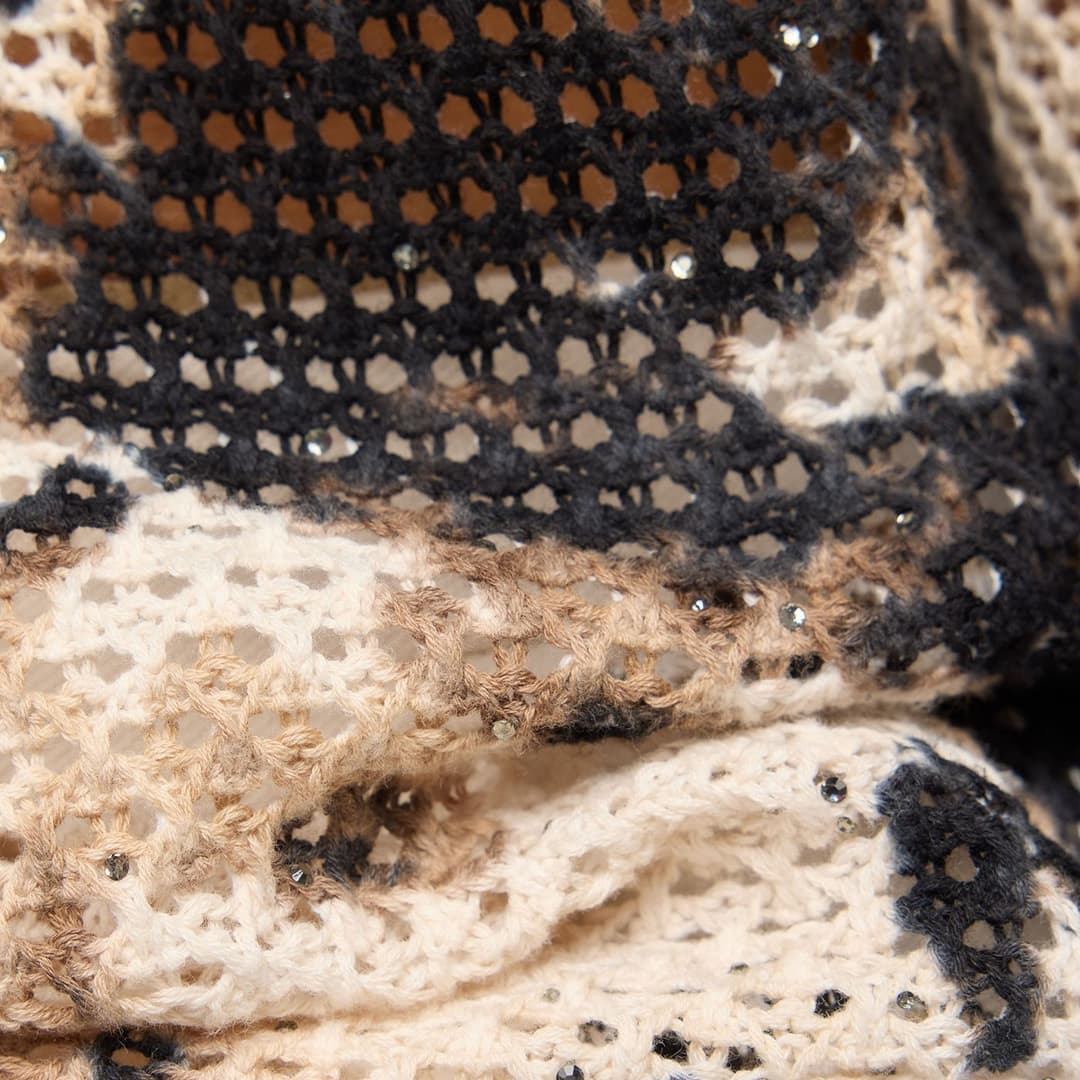 Женский ажурный джемпер из хлопка Rabe | Фото 7