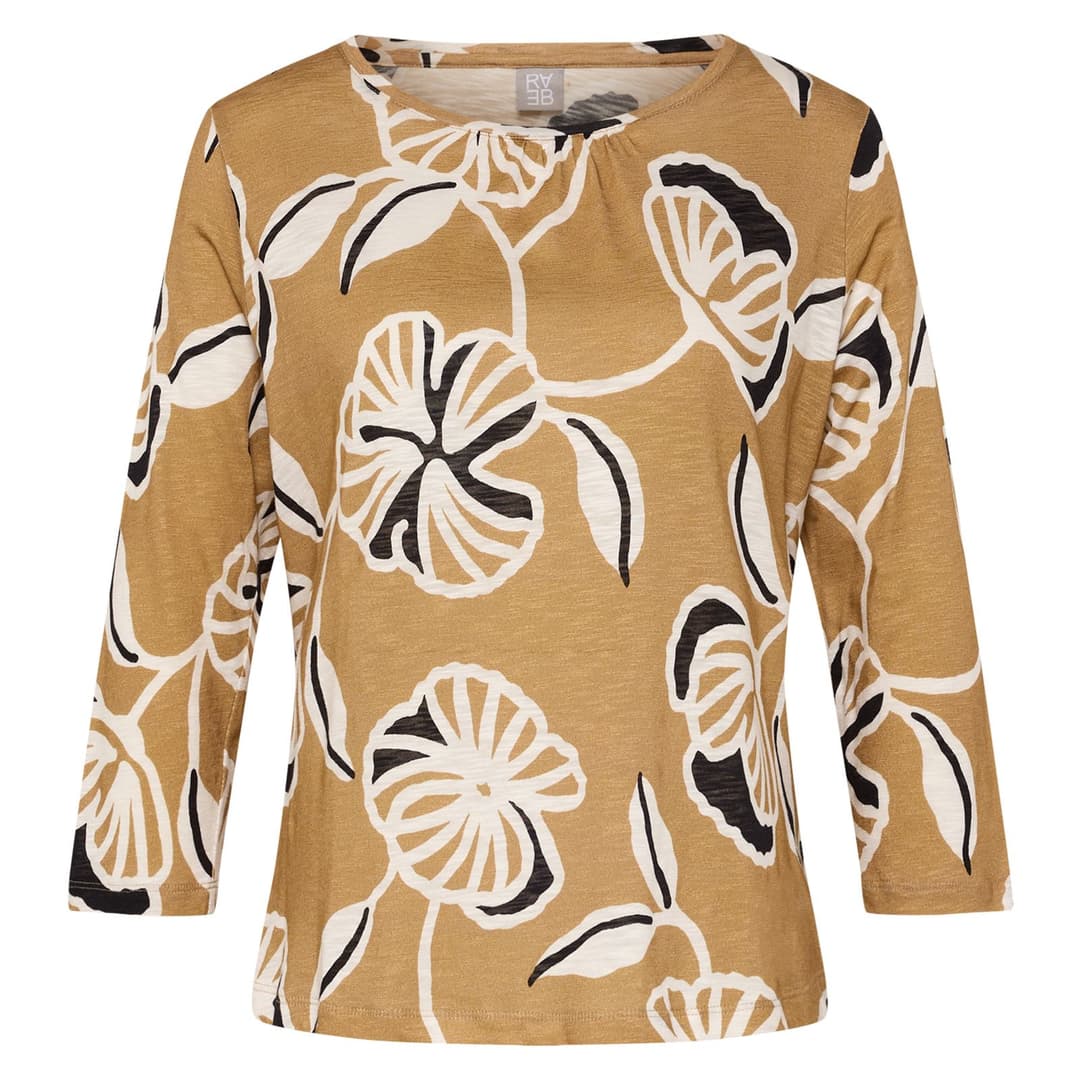 Женский лонгслив из хлопка с вискозой Rabe | Фото 1