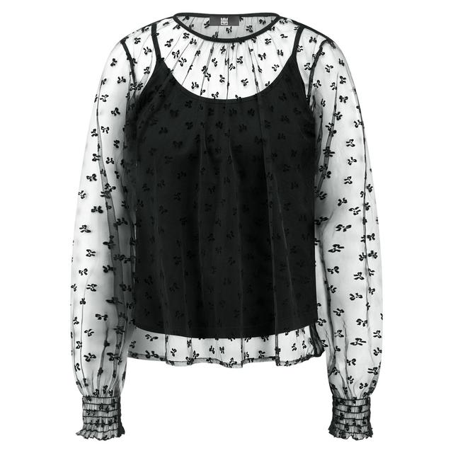 Полупрозрачная блуза с узором RIANI