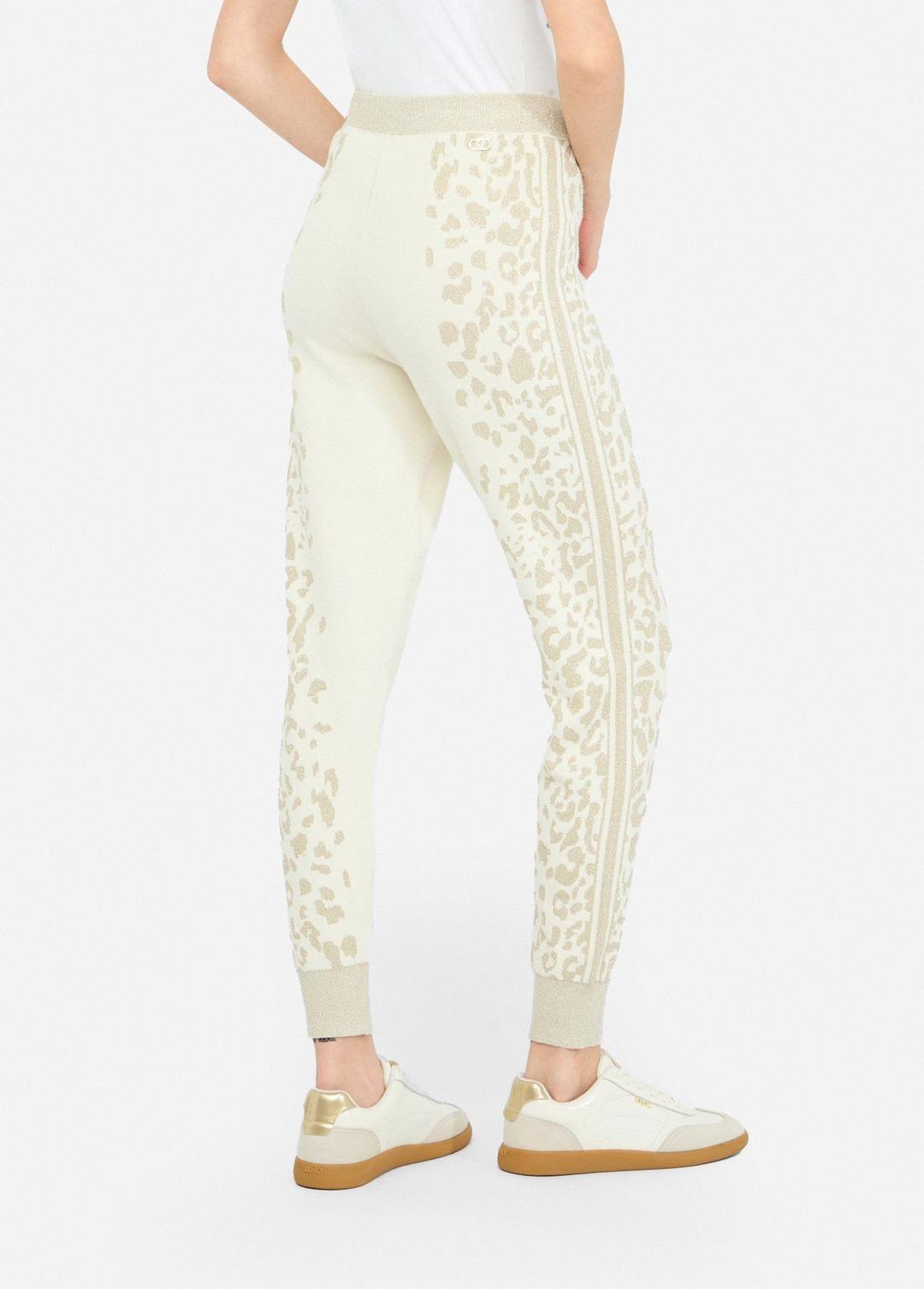 Женские брюки-джоггеры с анималистичным принтом Liu Jo | Фото 3