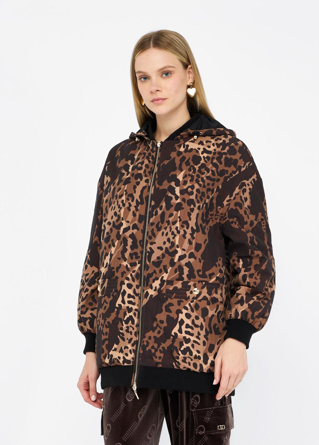 Женская куртка с анималистичным принтом Liu Jo | Фото 2