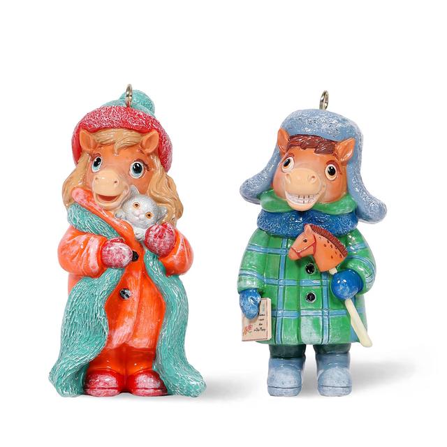 Набор ёлочных игрушек Лошадки Твикс Bernes