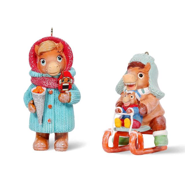 Набор ёлочных игрушек Лошадки Твикс Bernes