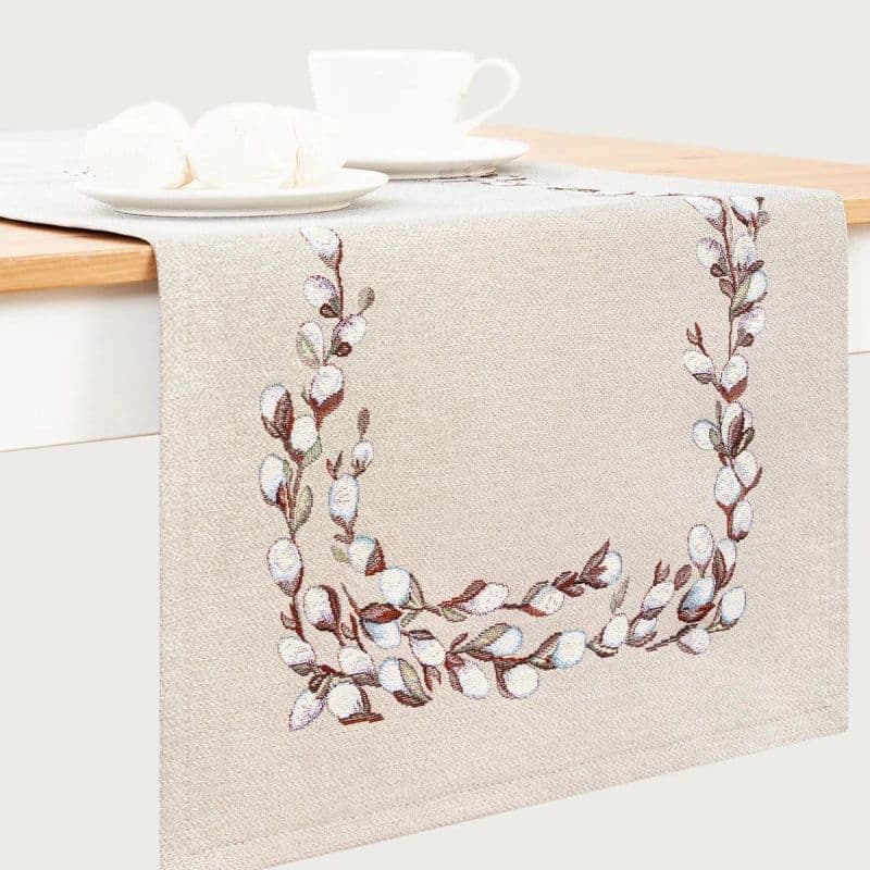 Скатерть, дорожка и салфетки Верба | Фото 3