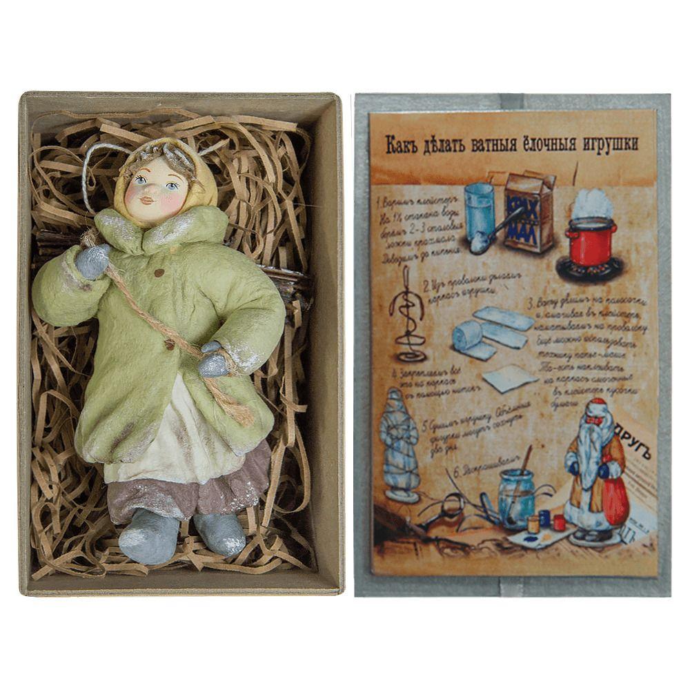 Ёлочная игрушка Девочка с хворостом Душистыя радости | Фото 2