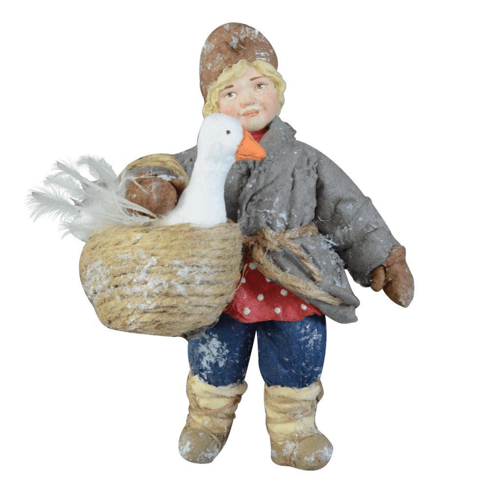 Ёлочная игрушка Мальчик с гусем Душистыя радости | Фото 1