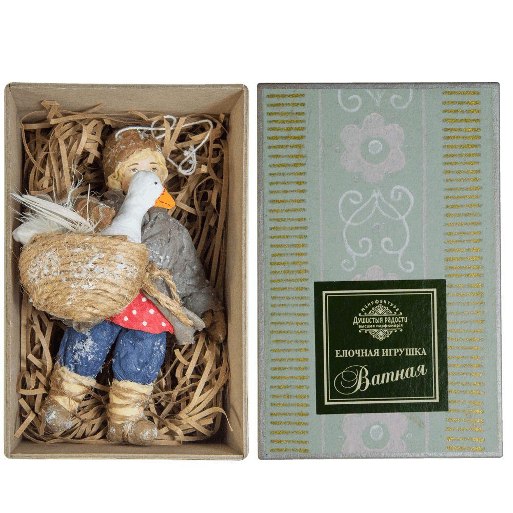 Ёлочная игрушка Мальчик с гусем Душистыя радости | Фото 2