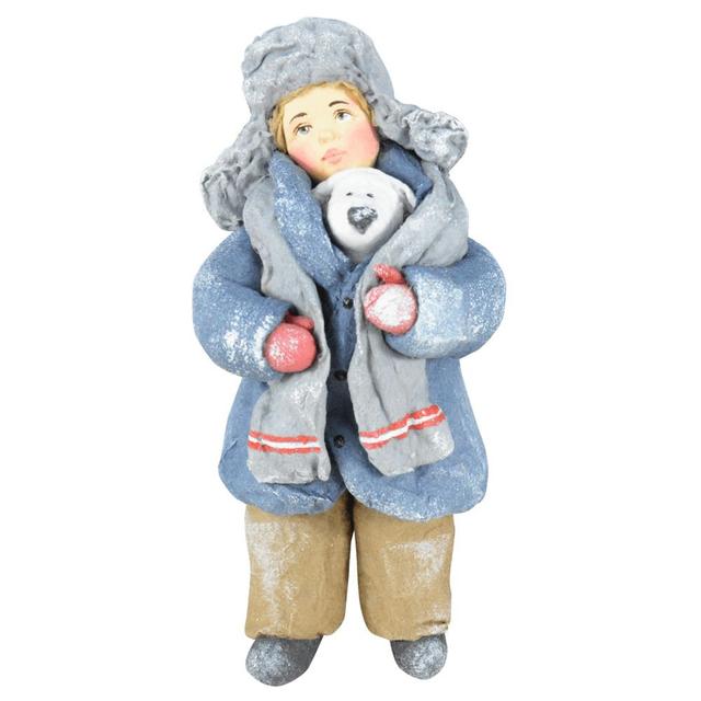 Ёлочная игрушка Мальчик с щенком Душистыя радости