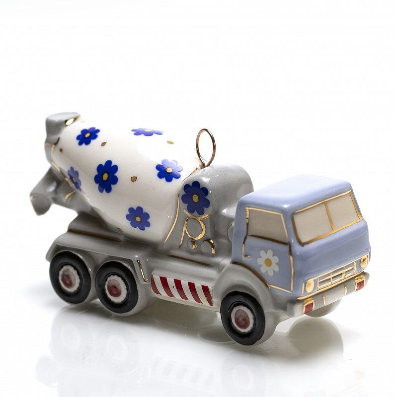 Ёлочная игрушка Бетономешалка Фарфоровая мануфактура | Фото 1