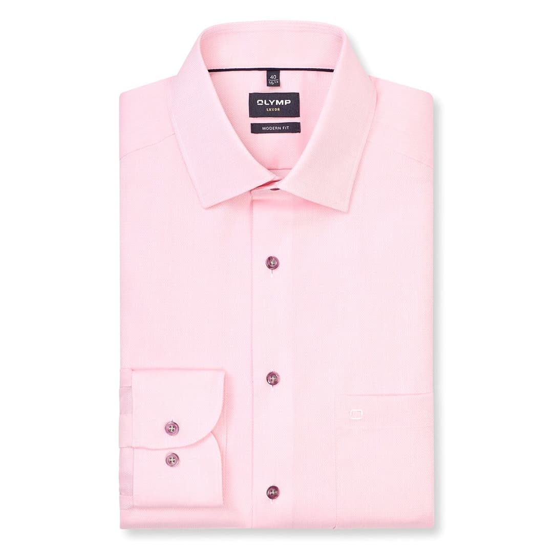 Мужская фактурная сорочка Olymp Luxor | Фото 1
