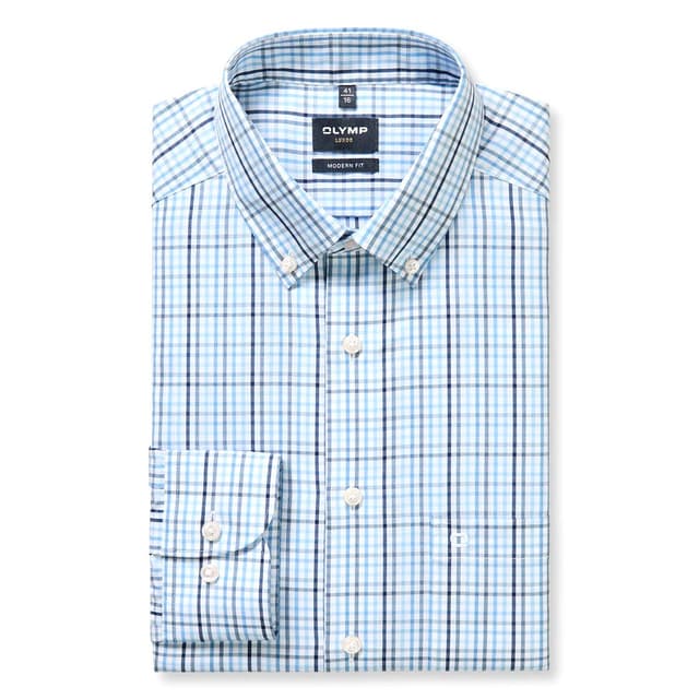 Мужская сорочка в клетку Olymp Luxor