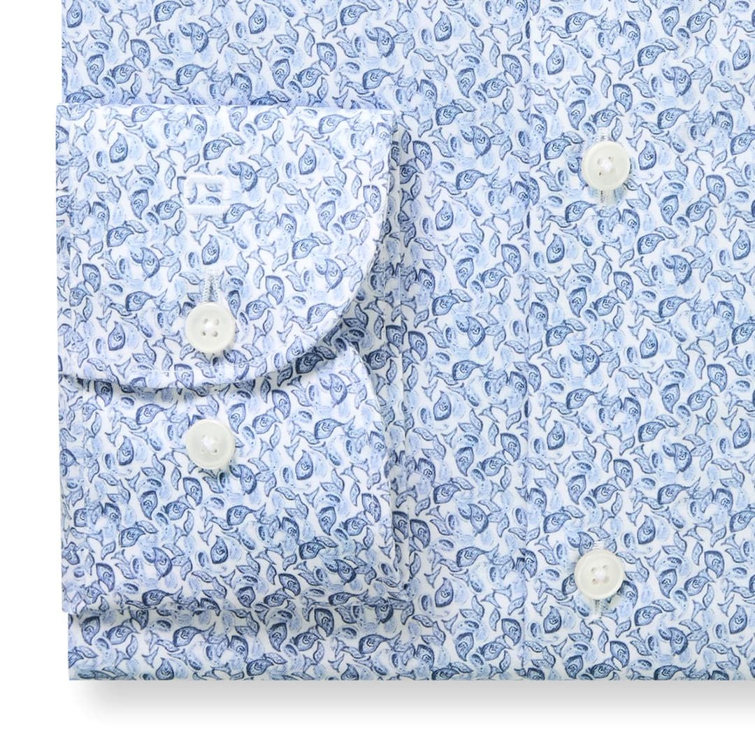 Мужская сорочка с монохромным узором Olymp Luxor | Фото 2