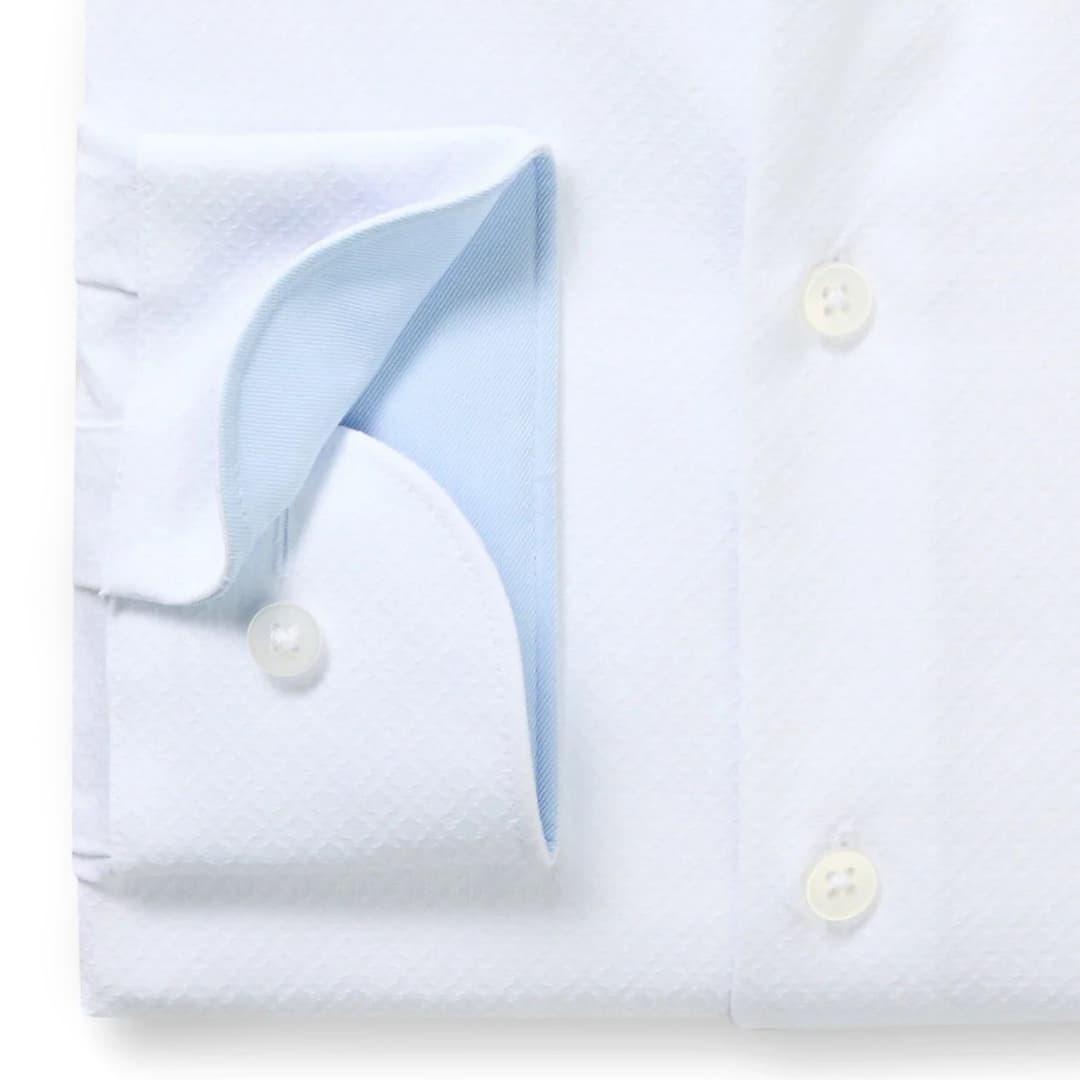 Мужская сорочка с фактурным узором Olymp 24/7 | Фото 2