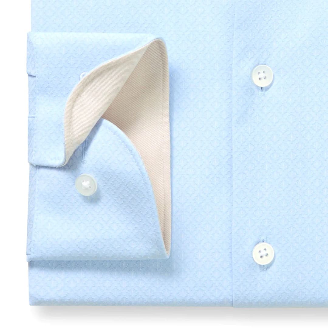 Мужская сорочка с фактурным узором Olymp 24/7 | Фото 2