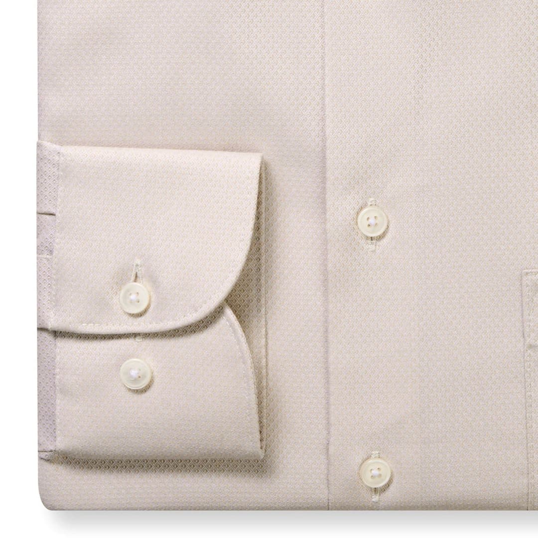 Мужская сорочка из хлопка с переливающейся текстурой Olymp Luxor | Фото 2