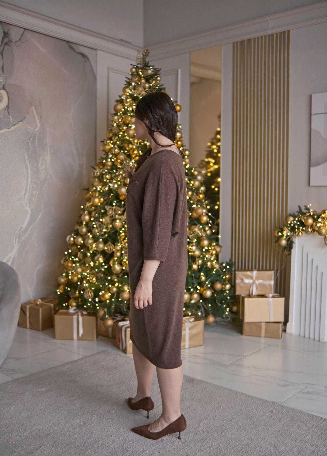 Платье c брошью MIR CASHMERE | Фото 3