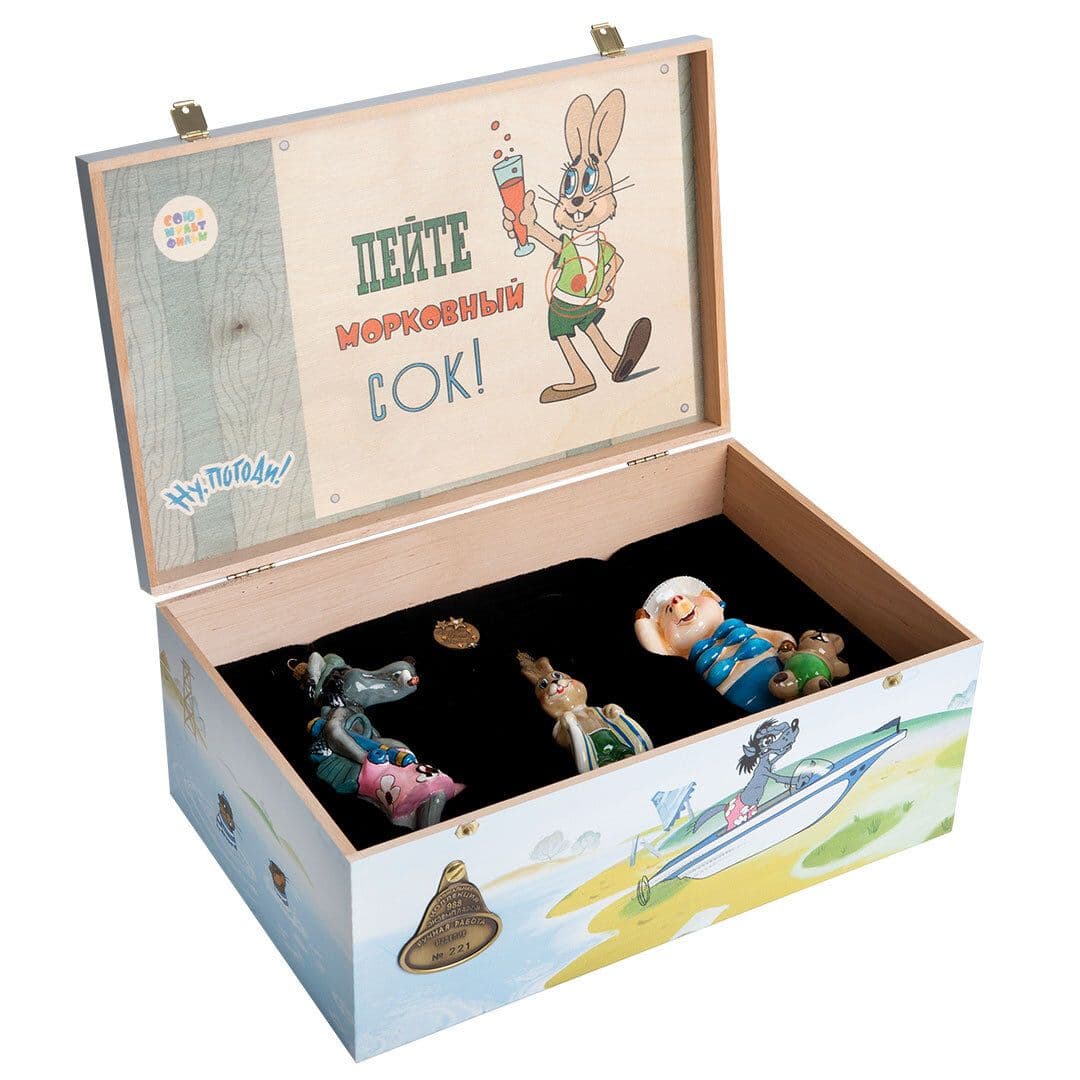 Набор ёлочных игрушек Ну, погоди Пляж Atlas Art | Фото 2