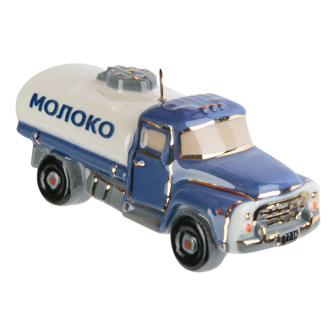 Ёлочная игрушка Цистерна Молоко Фарфоровая мануфактура | Фото 1
