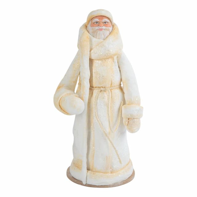 Новогодний сувенир Дед Мороз, Мастера России, белый, 35 см