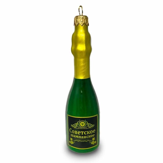 Ёлочная игрушка Советское шампанское, Ленигрушка, 14 см