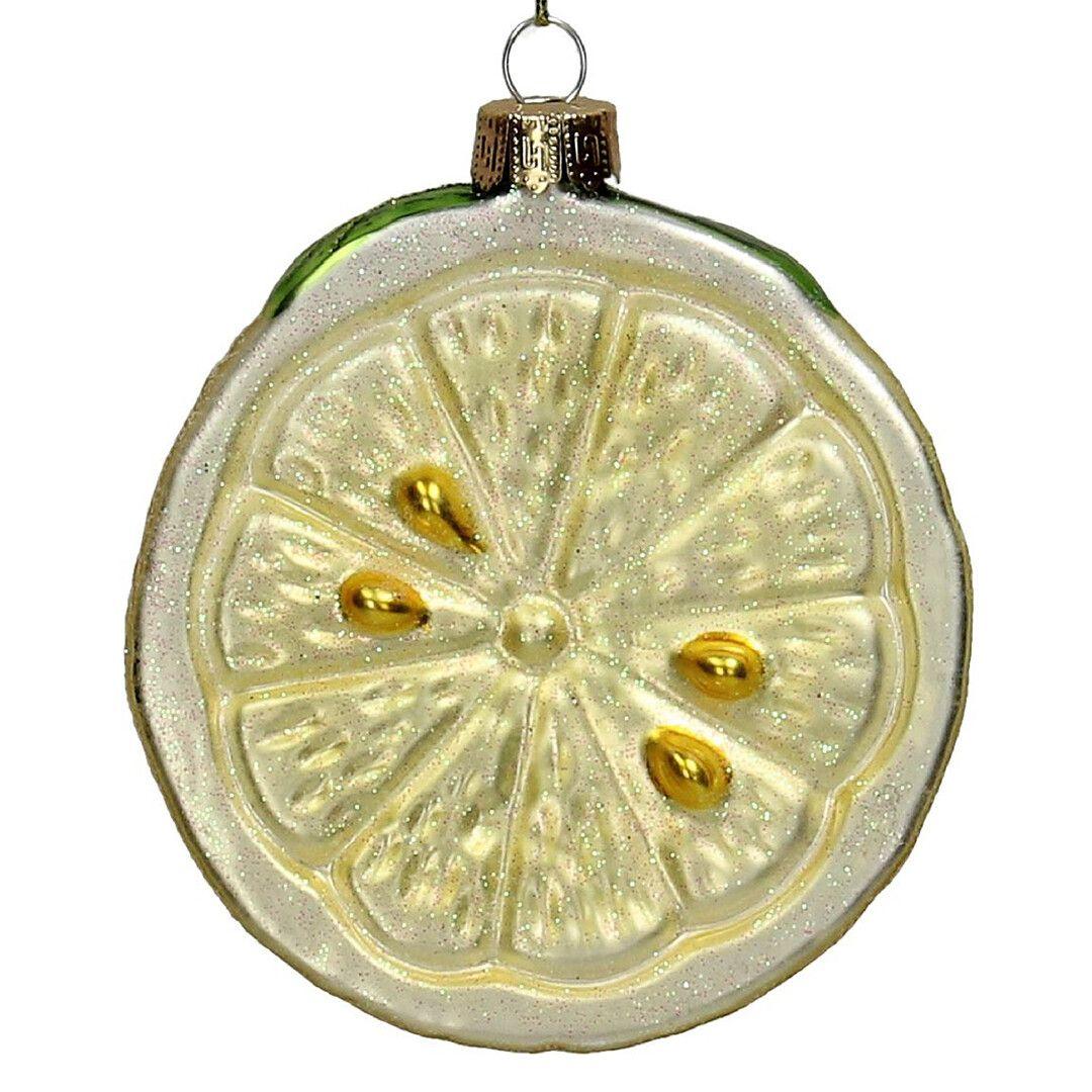 Ёлочная игрушка Лимон, Kersten, 9,8 см | Фото 1