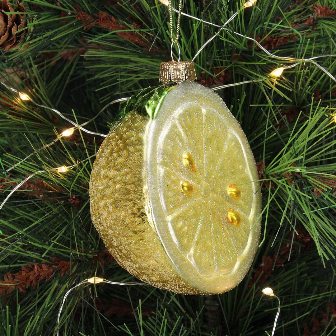 Ёлочная игрушка Лимон, Kersten, 9,8 см | Фото 2