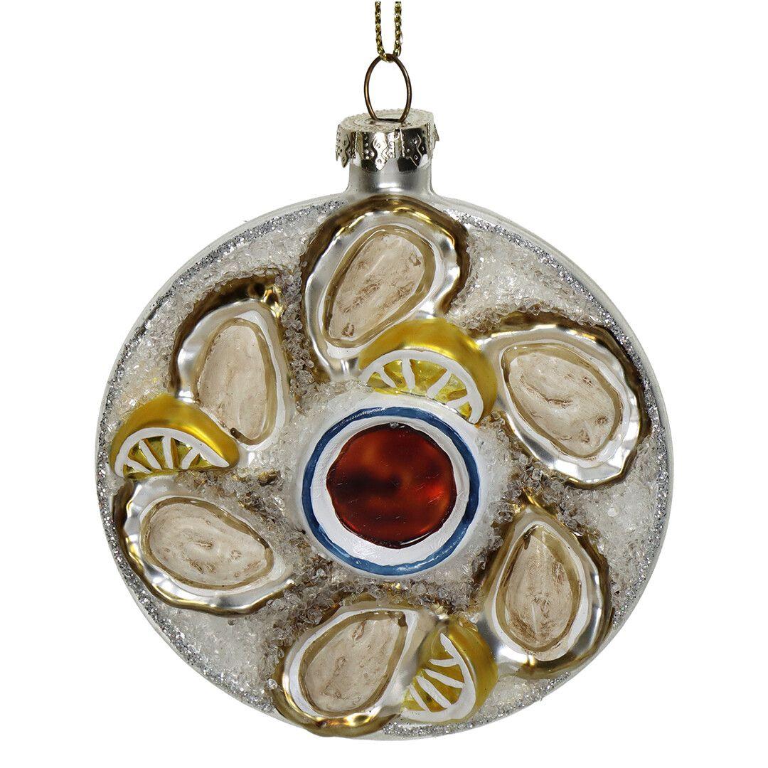 Ёлочная игрушка Устрица, Kersten, 10,2 см | Фото 1
