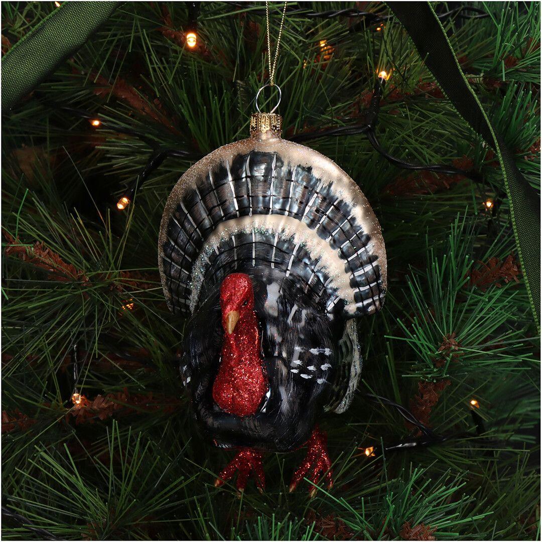 Ёлочная игрушка Индейка, Kersten, 12,5 см | Фото 2