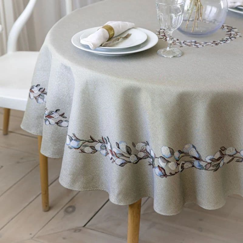 Скатерть, дорожка и салфетки Верба | Фото 1