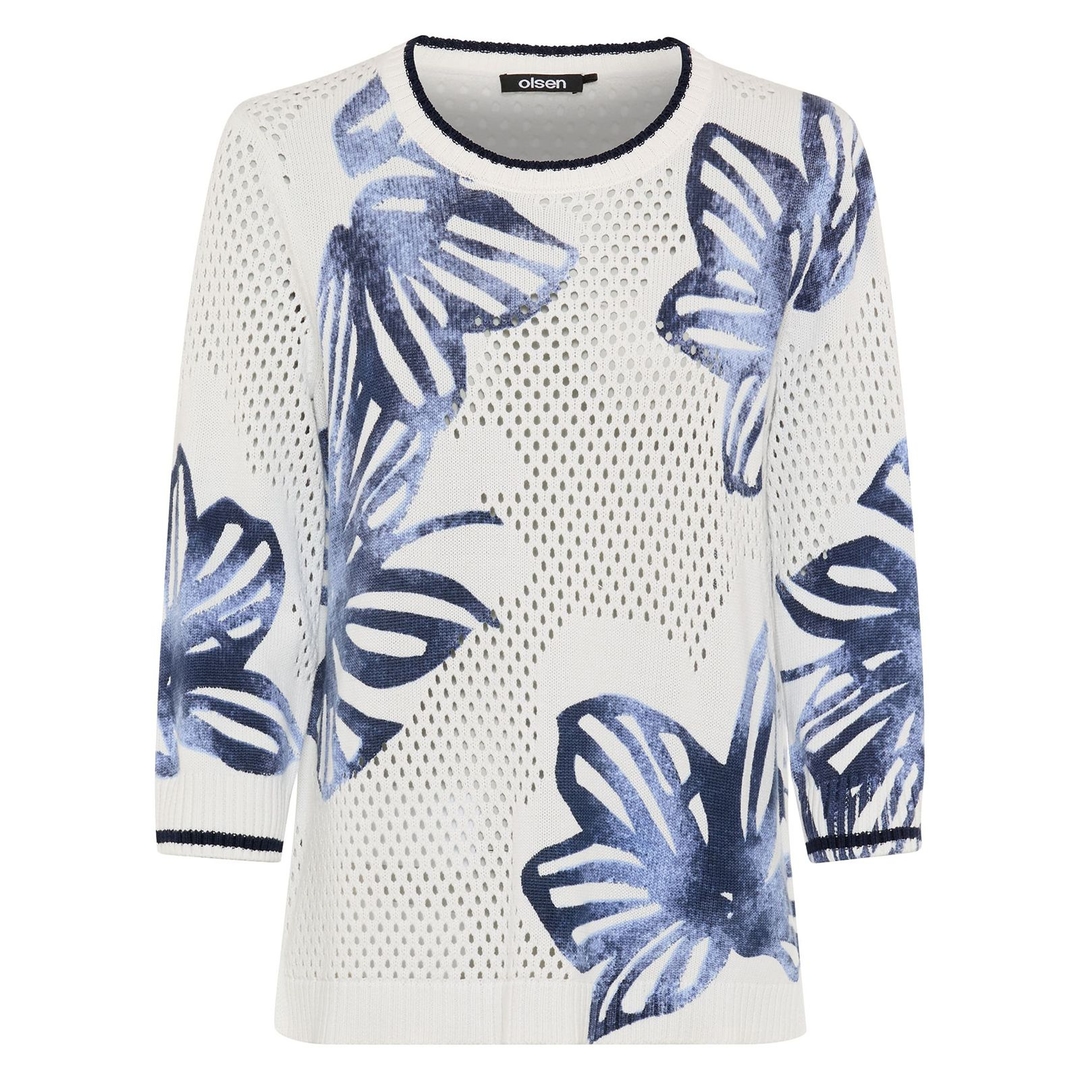 Женский ажурный джемпер Olsen | Фото 1