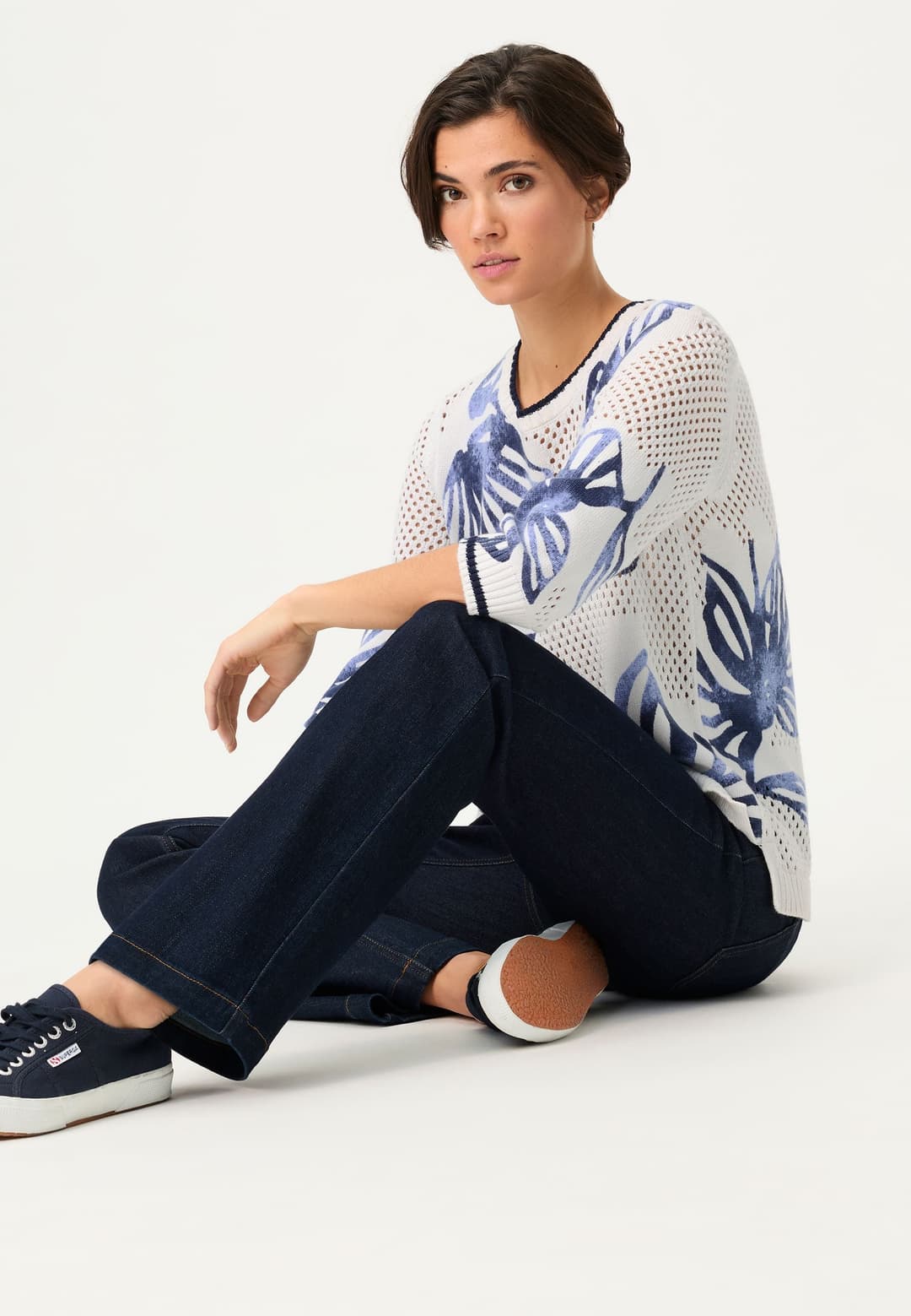 Женский ажурный джемпер Olsen | Фото 6