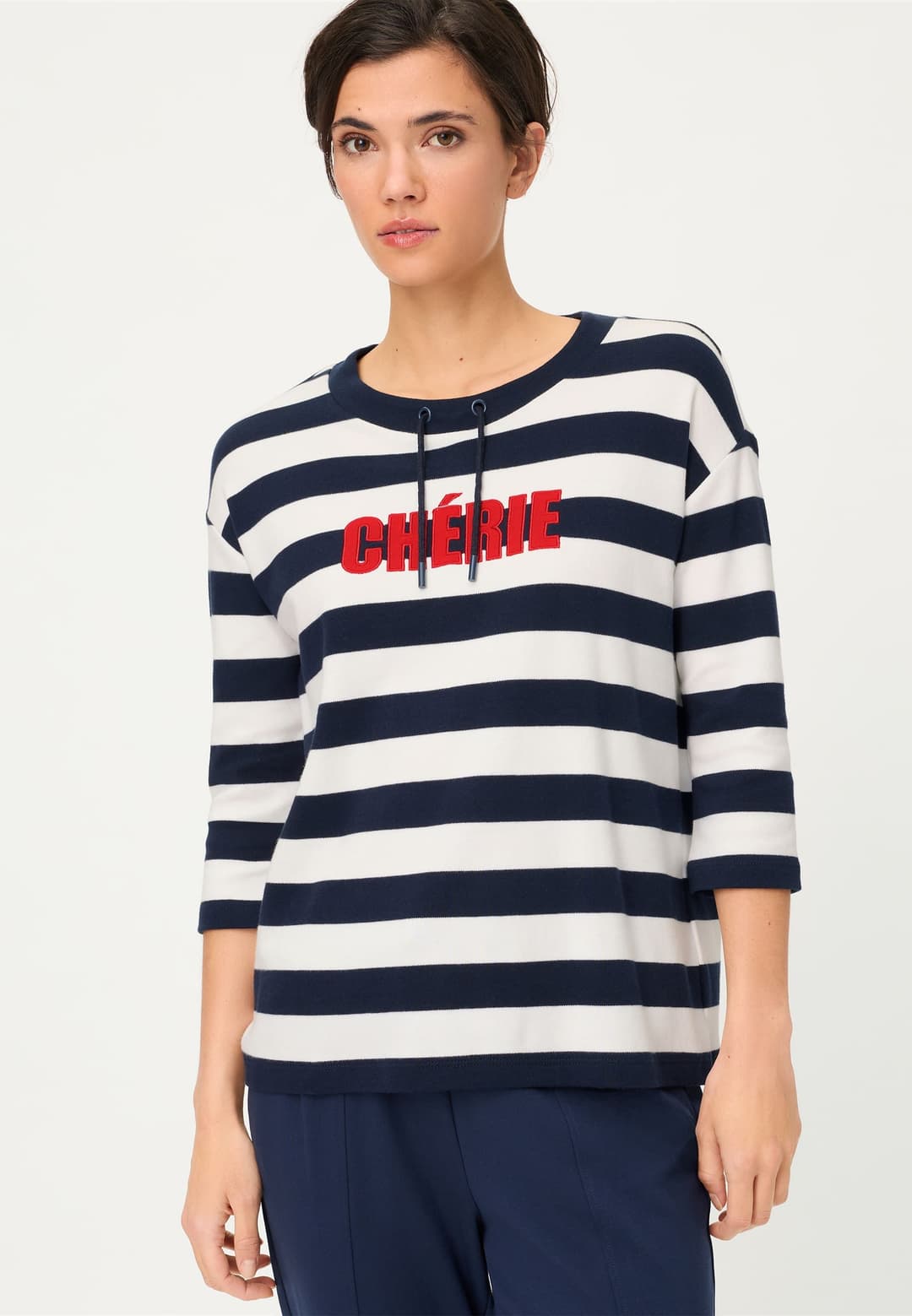 Женский свитшот в полоску Olsen | Фото 3