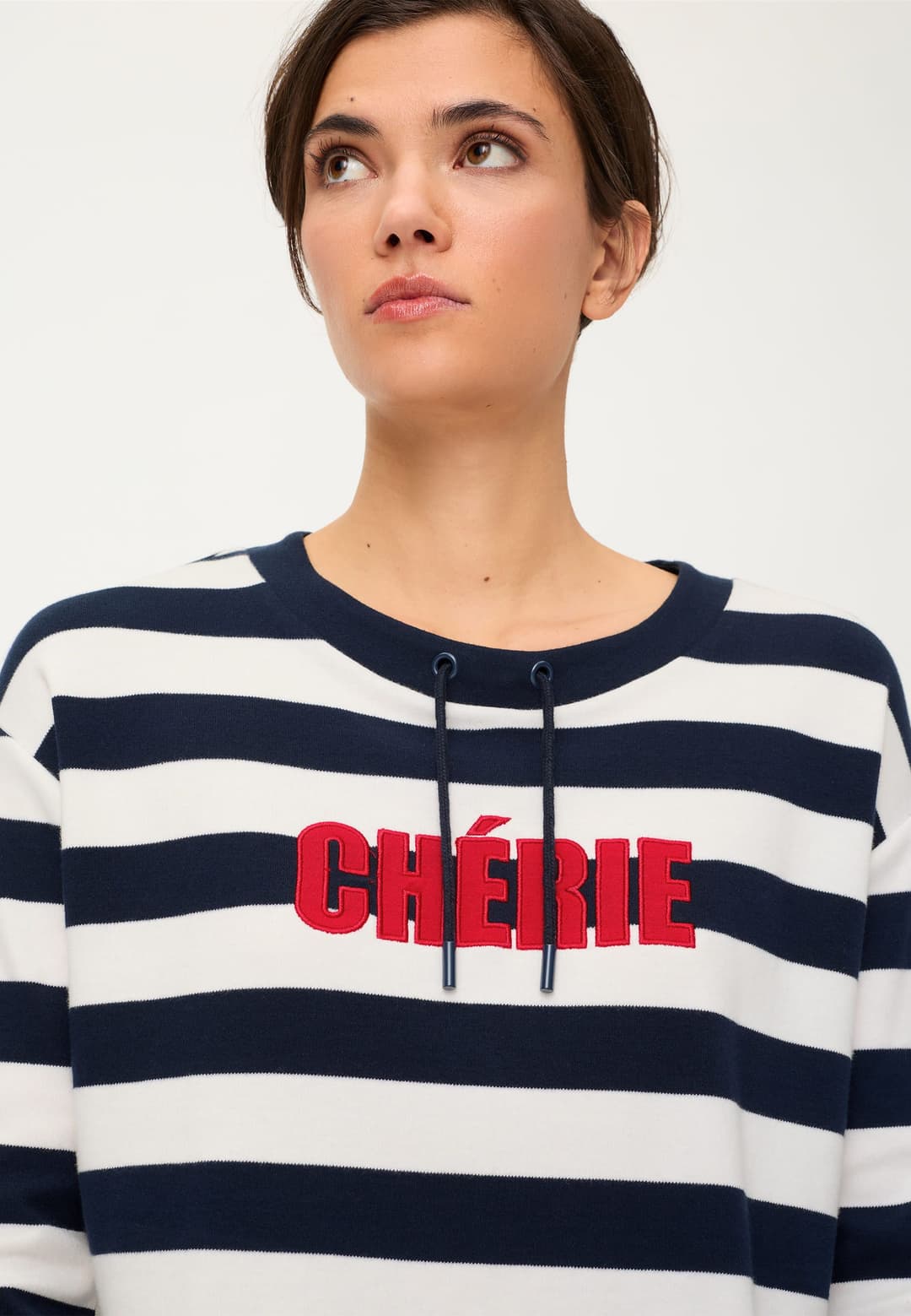 Женский свитшот в полоску Olsen | Фото 4