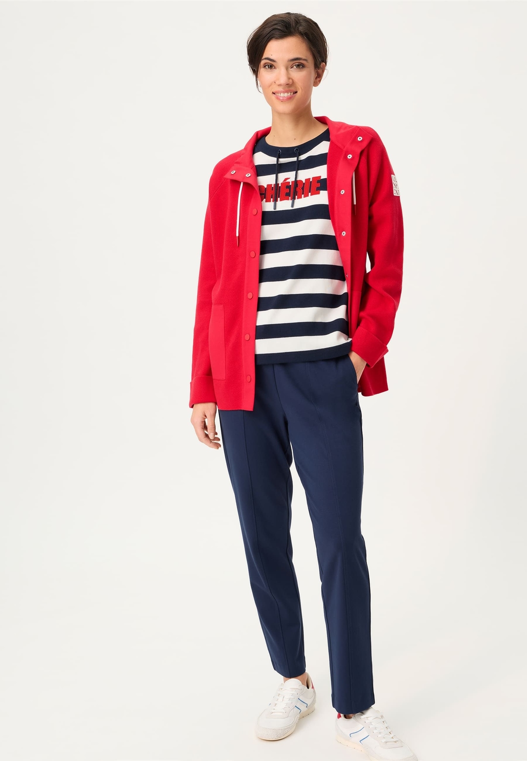 Женский свитшот в полоску Olsen | Фото 6