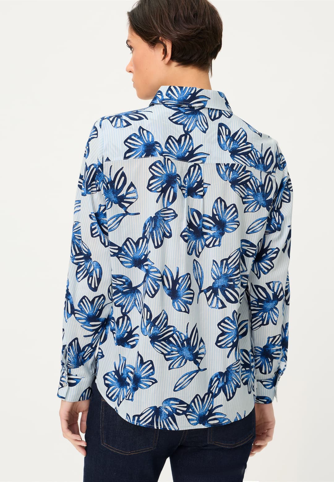 Женская блуза из хлопка с вискозой Olsen | Фото 2