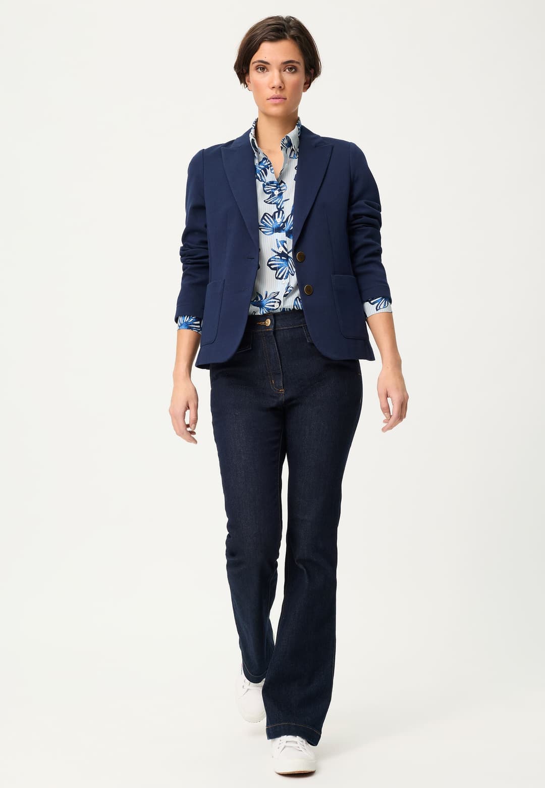 Женская блуза из хлопка с вискозой Olsen | Фото 6