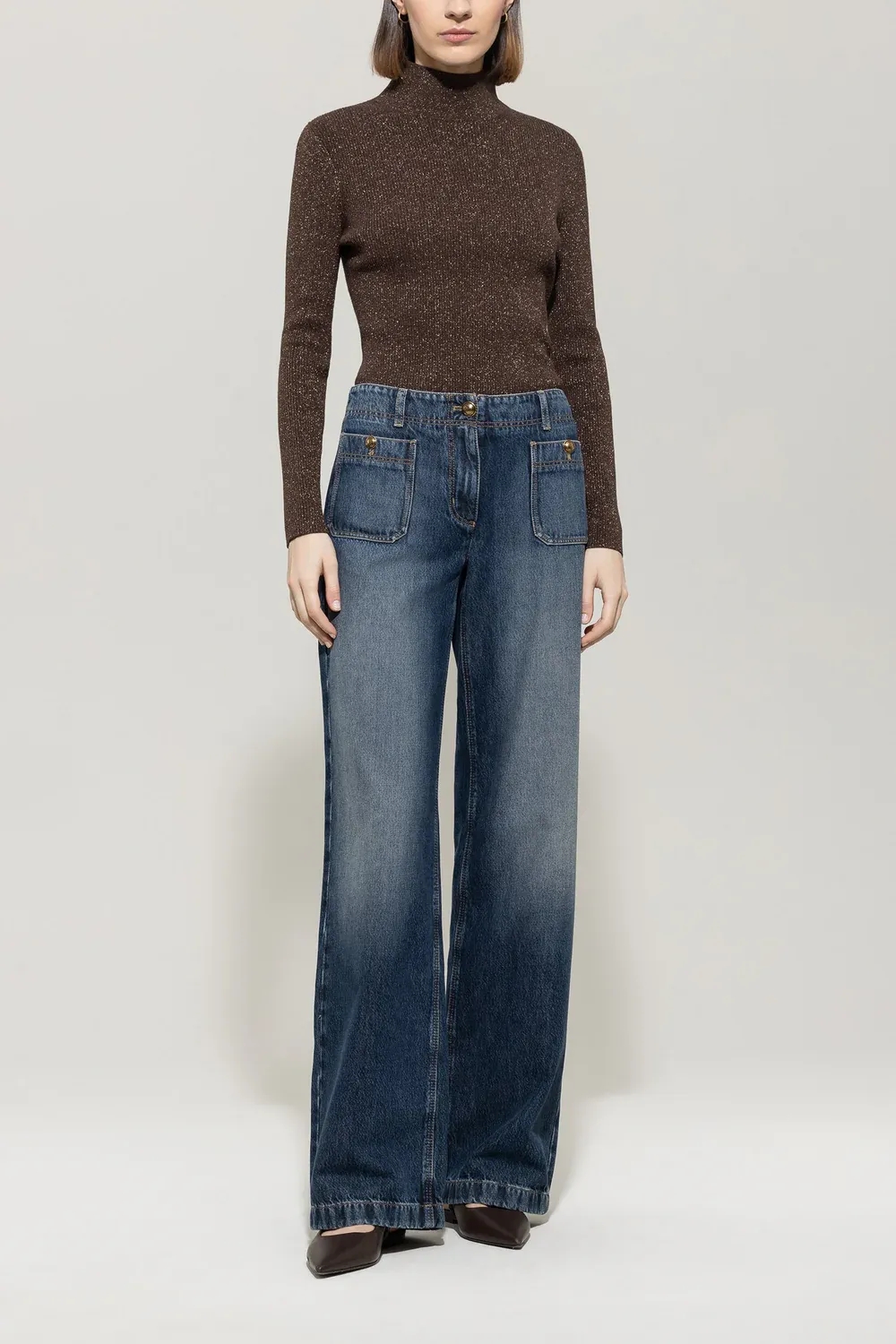 Женская водолазка с люрексом Luisa Cerano | Фото 2